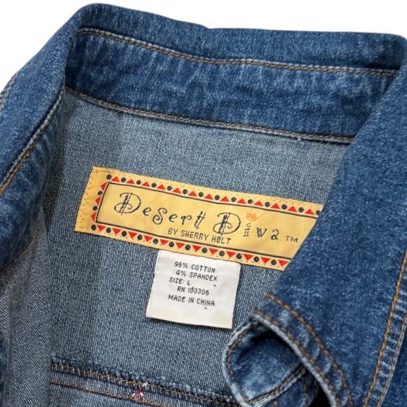 Vintage Desert Diva by Sherri Holt Denim Maxi Dress - Picture 5 of 6